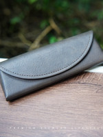 Étui à lunettes portable haut de gamme, résistant aux chocs, style vintage, unisexe, avec pochette de rangement, matériau rigide, motif uni