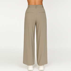 Gran oferta, pantalones plisados de cintura alta a la moda para mujer, trajes formales, pantalones de pierna ancha para mujer - Product Image 3