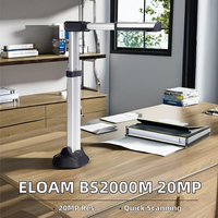 Scanner de livres 16MP automatique OCR A3 Document Camera USB en stock Bibliothèque PDF consultable Tiff