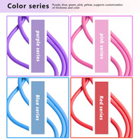 WeRich Vente en gros Bandes de fitness multifonctionnelles de haute qualité en TPE à 4 tubes - Ensemble de tension élastique pour pédale, résistance, yoga, gym, maison