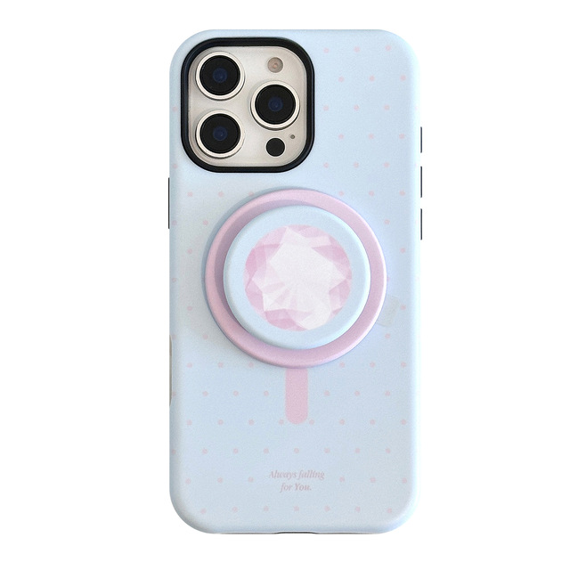 Polka Dots Diamond magnetic Case For iPhone 16 Pro Max case for iPhone 17 13, 15 13-color film and 15-colorful Polka Dots