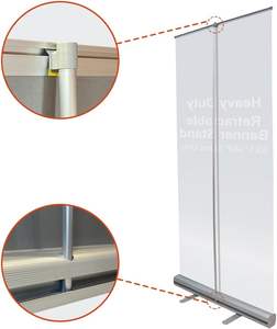 ADMAX Impresión personalizada Aluminio portátil Publicidad promocional Retráctil Pull-Up Fondo Pantalla Roll up <span class=keywords><strong>Banner</strong></span> Stand 85*200 - Product Image 2