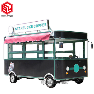 Carrito de Comida Eléctrico de 4 Ruedas para Hot Dogs, Gelato, Waffles, Tacos, Café, Helados, Camión de Comida Móvil, Remolque de Comida - Product Image 6