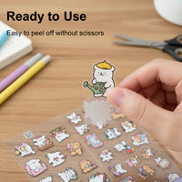 Wasserfeste, dekorative, niedliche und bezaubernde Tiersticker im koreanischen Stil; personalisierte Cartoon-Aufkleber; Bettwäsche mit einem Motiv.