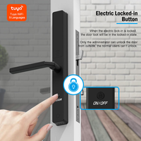 Serrure intelligente à mortaise TTlock en aluminium étanche avec empreinte digitale, mot de passe électronique et Wi-Fi Tuya 6085 pour portail