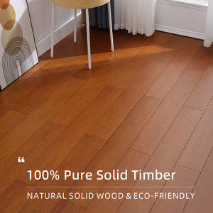 Suelo de Roble Macizo Moderno para Todo el Verano con Instalación de Clic, Textura Personalizable, Clasificación de Superficie ABC, Antideslizante y Ecológico - Product Image 2