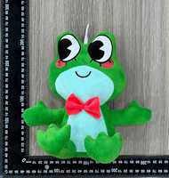 Nouveauté en gros : Adorables jouets en peluche grenouille et lapin avec rembourrage en coton PP et motifs brodés pour cadeaux et accessoires pour enfants