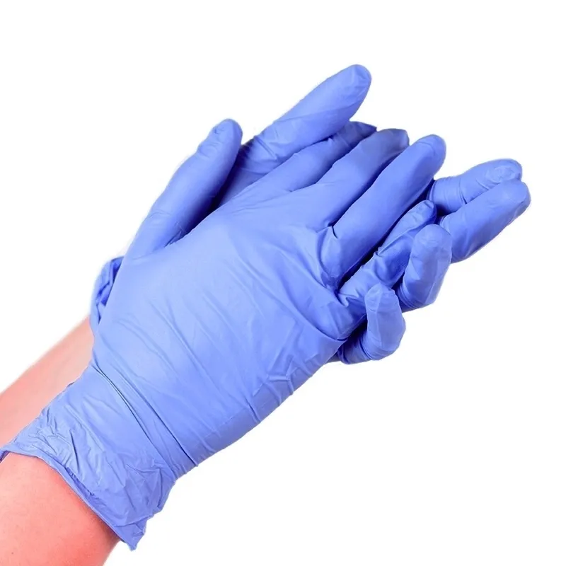 Disposable nitrile nitrile wear resistant medical gloves