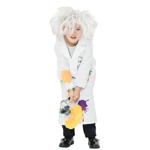 儿童疯狂科学家专业化妆服装套装万圣节幼儿园活动包括科学实验套装医院制服