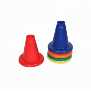 Conos de Señalización Deportiva GISCO de Alta Demanda, 13 cm, con Logotipo Personalizado, para un Uso que Ahorra Espacio en Gimnasios, Parques y Deportes de Equipo - Product Image 1