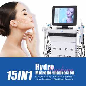 Best Quality Lifetime Service 2026 China Best 15 in 1 Hydradermabrasion Hyda Skin Tips Beauty Machine - Product Image 4