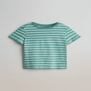 Customized 100% Cotton Round Neck T-Shirt for Girls <b>Silver</b> Tex Brand OEM Service Available in Multiple Printing Methods - Product Image 2