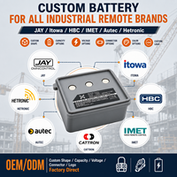 Batterie de rechange personnalisée pour télécommande de grue 2000mAh 7.2V Ni-MH pour JAY Itowa HBC UMB2 BT7223, équipement lourd OEM