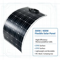 Panneau solaire flexible super fin de 300 W haute puissance pour la production d'énergie, adapté aux camping-cars, aux bateaux et à une utilisation en extérieur