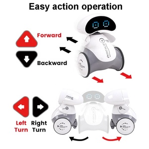 遥控Emo智能机器人玩具2.4G触摸感应交互智能编程遥控跳舞机器人带发光二极管眼睛 - Product Image 6