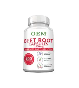 OEM beet root powder capsules relieve blood pressure, digestion, and immune system