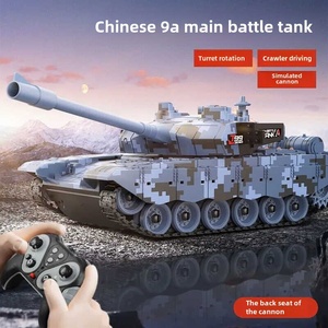 Grand Tank Jouet Télécommandé Sonore et Lumineux Rechargeable à Chenilles Style Chinois 99, Capable <span class=keywords><strong>de</strong></span> Tirer, Réaliste, Tout-Terrain et Blindé - Product Image 2