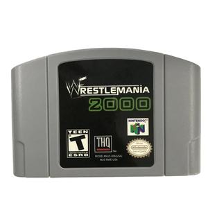 <span class=keywords><strong>WWF</strong></span> Wrestle Mania 2000 jeu rétro pour Nintendo 64 Version anglaise carte de cartouche avec matière plastique Version USA - Product Image 1