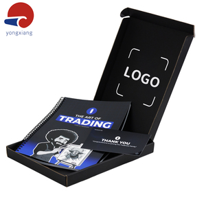 Cuộn dây màu đen mềm bìa <span class=keywords><strong>A4</strong></span> Tạp Chí in ấn tùy chỉnh Tạp Chí danh mục với Cảm ơn bạn thẻ và Đen Matte vận chuyển hộp - Product Image 2