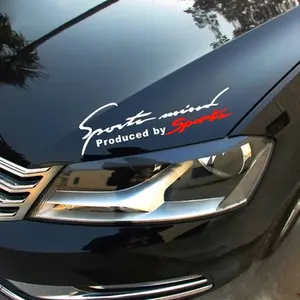 लोकप्रिय 1PCS काले, लाल रेसिंग कार ऑटो चिंतनशील TRD कार विनील ग्राफिक Decal पत्र व्यक्तित्व कारों स्टिकर