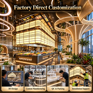 Solución Profesional de Diseño Interior para Restaurantes Buffet, Fabricación Directa de Fábrica, Personalizada y de Primera Calidad, para Espacios Comerciales de Catering - Product Image 6
