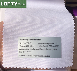 280gsm Dye Sublimation 4 Way Stretch Fabric for Flexible Stretch Display Counter - Product Image 2