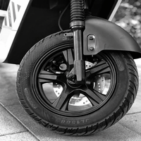 Motocicleta Eléctrica de Carga E-moto de 14 Pulgadas, 1200W, 60V, para Entregas, Alta Capacidad de Carga, Marco de Triple Tubo, Freno de Disco, Suspensión Ajustable