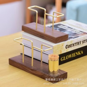 Support de rangement de bureau en bois de noyer, porte-mouchoirs, durable, pour utilisation sur table de café - Product Image 4