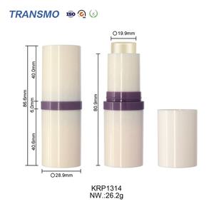 Cream Contour Stick Lip Balm Container <b>Highlighter</b> Stick Lip Balm Tube Private Label Lipstick Lip Balm Packaging - Product Image 1