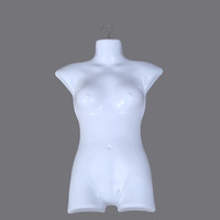Mannequin demi-corps femme en plastique pour présentation de soutiens-gorge, lingerie, sous-vêtements, maillots de bain et vêtements de nuit