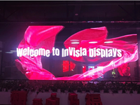 Panneau LED InVisia Holographic Mesh P3.91, type autocollant, écran lisible en plein soleil, anti-reflet, économie d'énergie, haute luminosité, Full HD