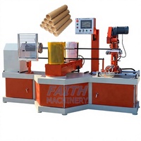 Machine à enrouler contrôlée par PLC pour le recourbement et le bordage des noyaux en carton et le traitement des tubes en papier en Chine