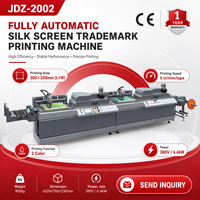 Máquina de Serigrafía Automática de Rollo a Rollo JDZ-2002 de Dos Colores para Etiquetas de Tela y Marcas Comerciales