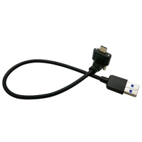 Câble USB3 Vision USB 3.0 Type A vers Type C Câble USB C à angle descendant avec double vis pour ordinateur industriel