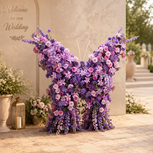 Arrangements floraux de roses en soie faites à la main pour mariage, hôtel, fête d'anniversaire, décoration intérieure, vitrine, vente en gros - Product Image 2