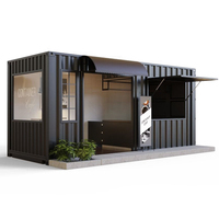 Kiosque de café de conteneur préfabriqué, meuble modulaire de haute qualité de 20 pieds à vendre
