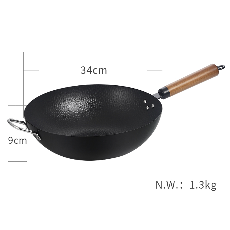 Unique poignée wok H 34cm