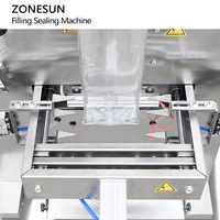 Machine d'emballage automatique verticale ZONESUN ZS-FSK1000 pour le pesage, le remplissage et la fermeture de petits sachets de granulés