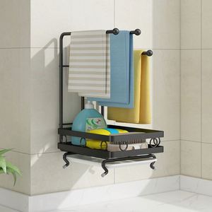 Support d'Évier de Cuisine 3-en-1 avec Égouttoir, Porte-Serviettes et Porte-Éponges Amovible – Offre Spéciale - Product Image 3
