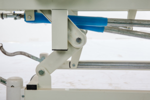 <span class=keywords><strong>Lit</strong></span> d'hôpital manuel en métal ABS pliant à trois manivelles pour soins médicaux à domicile soins aux personnes âgées handicapés psychiatriques - Product Image 6