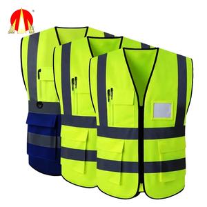 अनुकूलन योग्य लोगो हाय वर्कवियर जैकेट स्वेटर जींस पॉलिएस्टर सुरक्षा: चिंतनशील लाइनों और सिंटा के साथ - Product Image 1