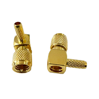 Connecteur coaxial M5-C-JW1.5 mâle coudé de type M5 pour câble RG316 RG174, fourni par l'usine