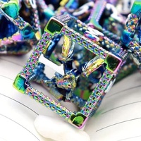 Ensemble de dés de jeu polyédriques 3D en alliage de zinc creux Dragon - Dés de jeu de rôle polyédriques DND Cthulhu TRPG durables et écologiques pour les collectionneurs de jeux de table