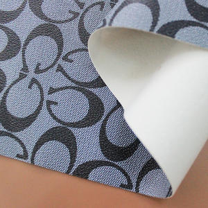 Kain Kulit Buatan PVC dengan Sol Kain Stretch Bermotif Huruf, Grosir Pabrik, untuk Sabuk Koper - Product Image 5