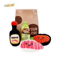 Famipet Custom Fast Food Lunch Pack Serie Gevulde Pluche Huisdier Speelgoed Hond Squeaky Speelgoed Voor Pet
