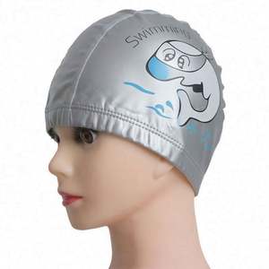 Bonnet de bain confortable en nylon enduit de couleur unie pour femme, bonnet de bain universel - Product Image 2