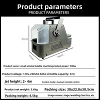Machine à bulles de fumée LED 900W AC 110-220V pour scènes, mariages, événements et bars