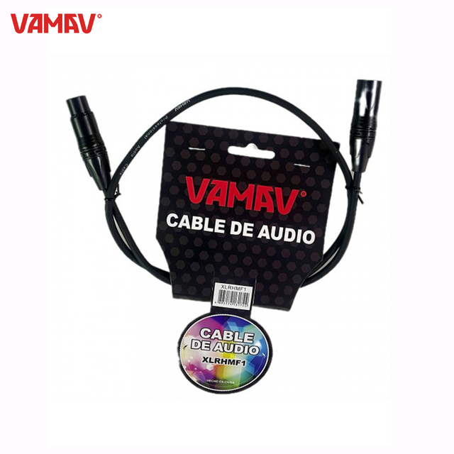 XLRHMF1 1M XLR Male to Female Audio Cable 20/0.10CU Copper 96 Braid Shielded PVC OD6mm Stage DJ Live Show PA Audio System OEM