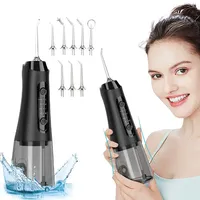 Hydropulseur Électrique Sans Fil OEM, 4 Modes, Réservoir Amovible 300ml, Rechargeable USB-C, IPX7, pour la Maison et les Voyages
