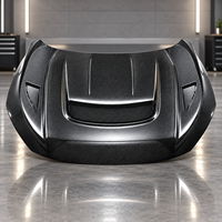 Capot en fibre de carbone style VARI VRS compatible avec Honda Civic X 10e génération 2016-2019, tissage sergé